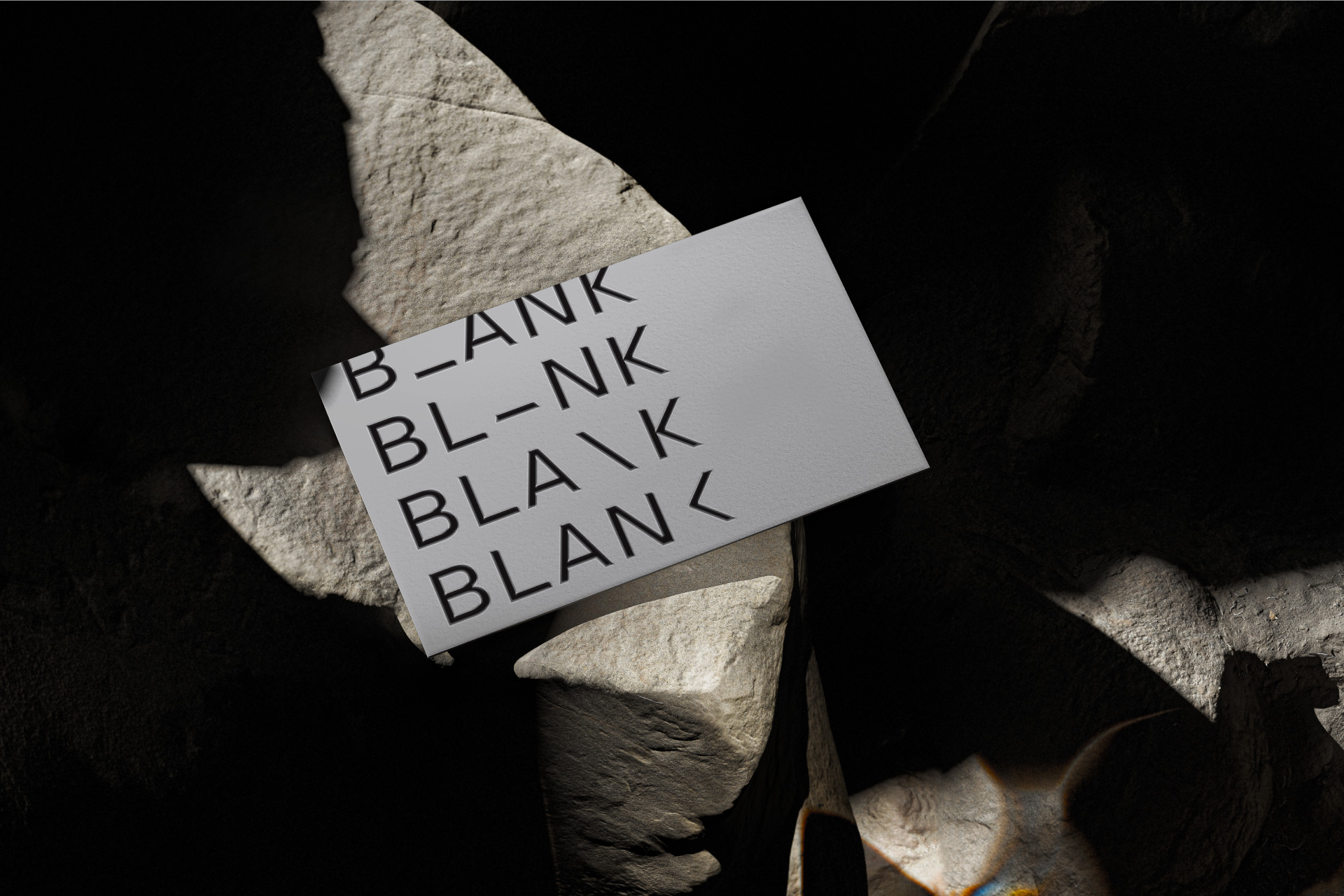 Blank Beauty Lounge business card