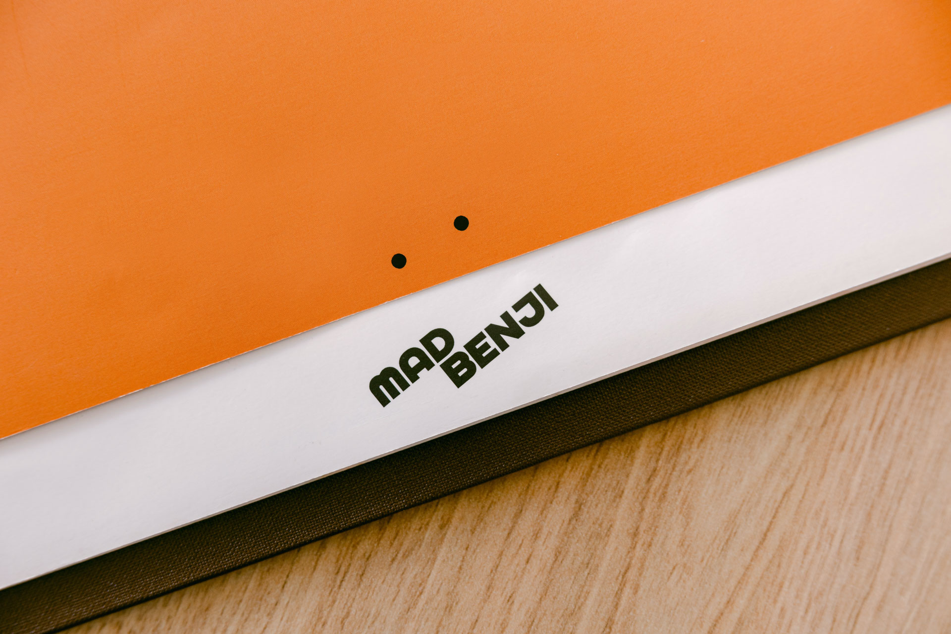 Mad Benji menu book design by Hue Studio